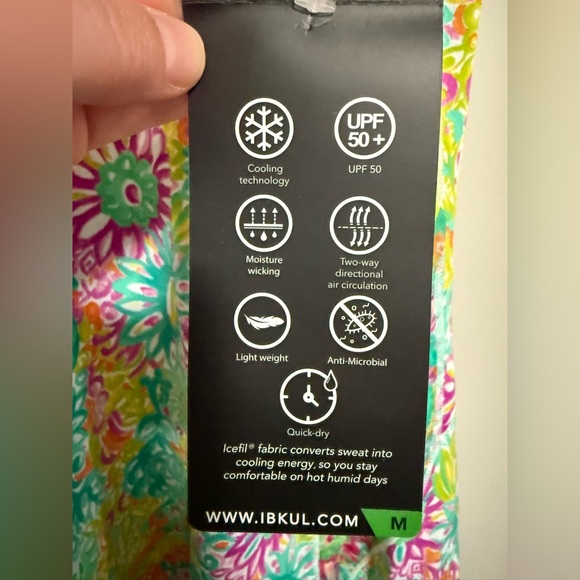 IBKUL Lilli Violet Floral Tennis Dress Size Medium UPF 50+ Quick Dry Wicking NWT - Picture 8 of 8